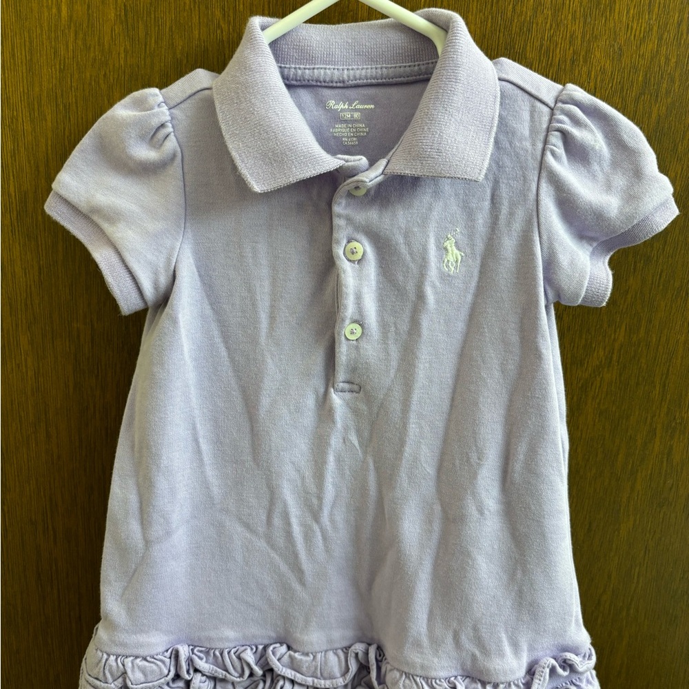 Ralph Lauren Lavender Kids Polo Dress